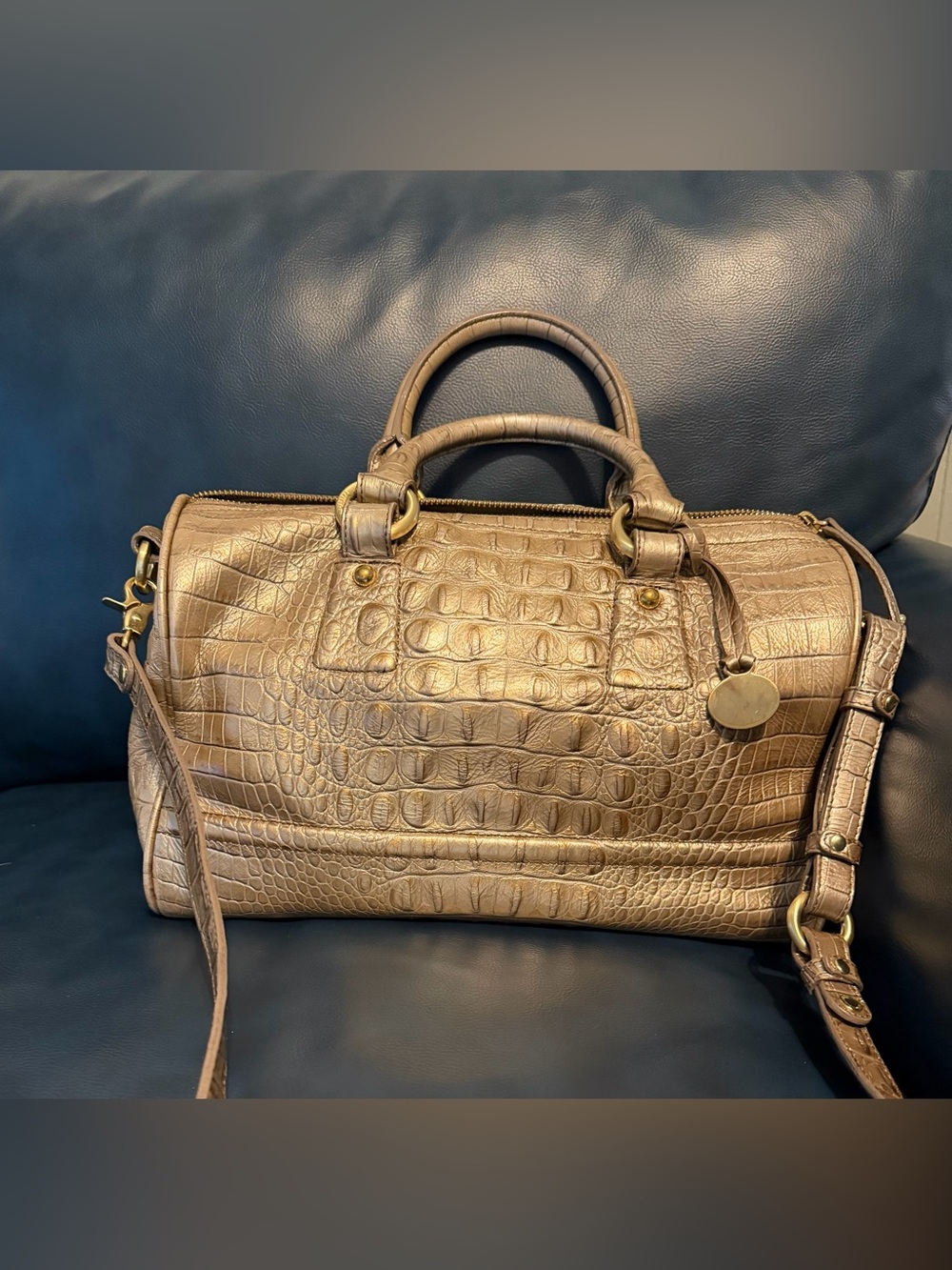 Brahmin duffel-satchel style
